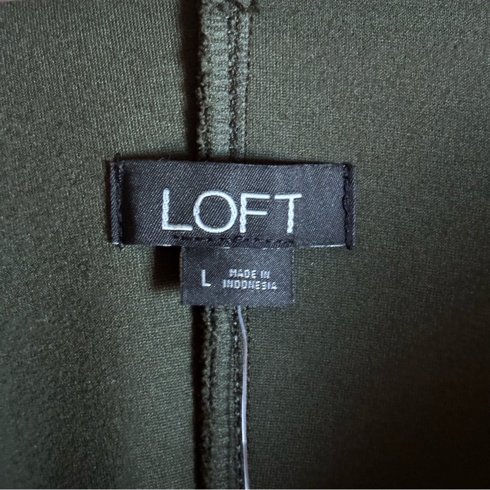 High-Rise Olive Green Ponte Leggings - Picture 6 of 8